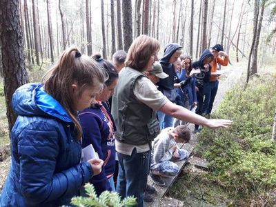 Netradicinė pamoka 7 klasėje Viešvilės rezervate